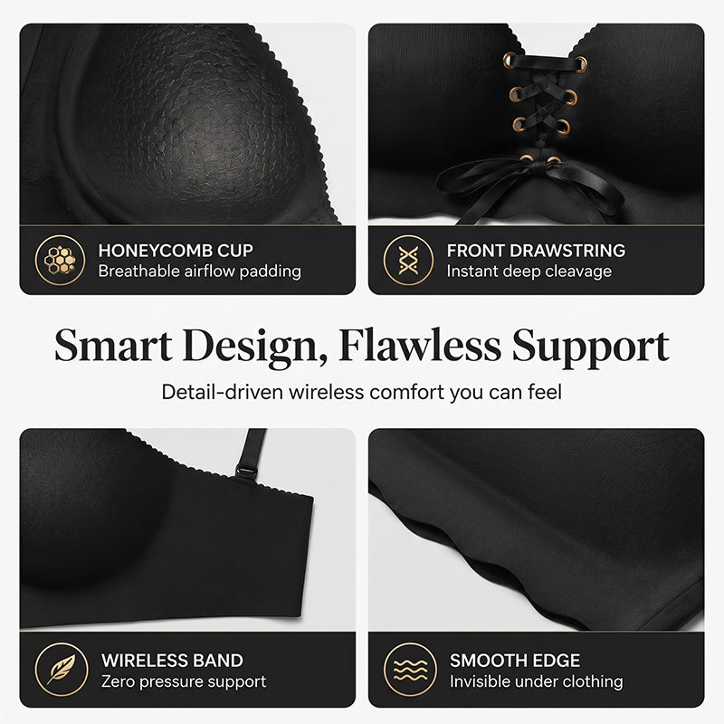 Women’s Seamless Breathable Push-Up Support Bra